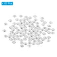 thumbnail image 3 of 4mm Spacer Beads, 100 Pcs Flat Bead Spacers Bulk Flat Round Disc Beads Loose Metal Brass for Jewelry Making, Silver Tone, 3 of 5