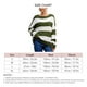 thumbnail image 5 of Suéter de mujer cuello redondo a rayas empalme manga larga Casual señora Jersey de punto Top para Otoño Invierno, 5 of 6