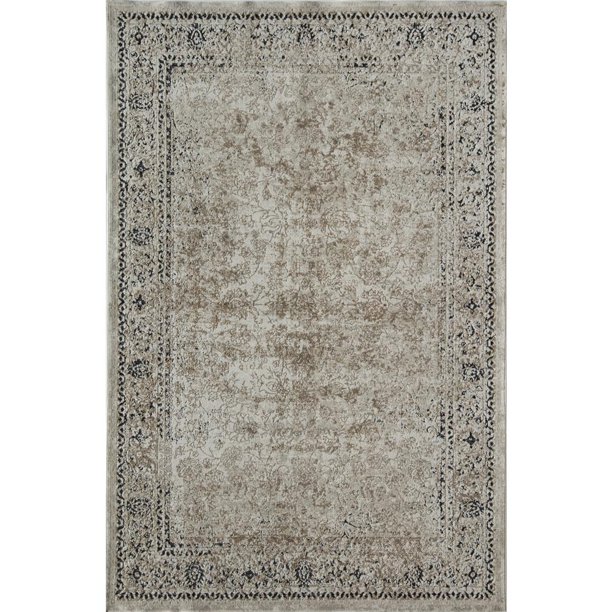 Rugs America Cambridge Collection Cream CB200A Transitional Abstract