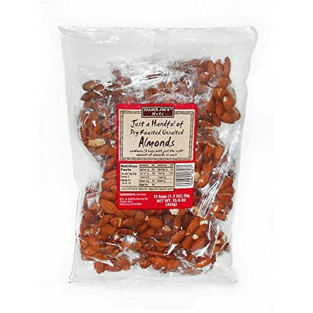 Trader Joes Just a Handful of Dry Roasted Unsalted Almonds ...