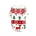 thumbnail image 2 of Dog Christmas Sweater, Turtleneck Cable Knit Snowflake Print Dog Sweater, Pet Warm Clothes,Fall Winter Warm Dog Clothes for Small to Medium Dogs, M, 2 of 6