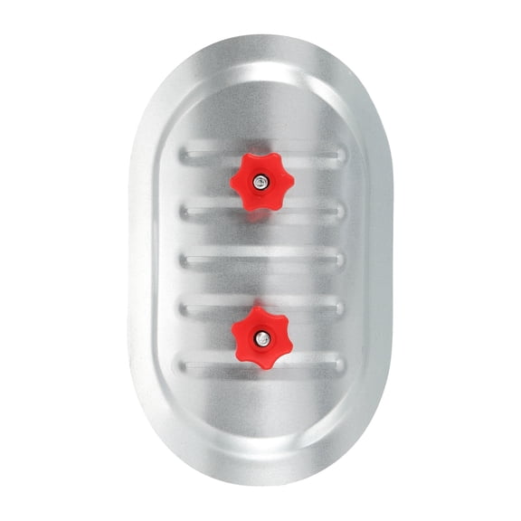 Uxcell 12" Round Duct Access Door, Duct Maintenance Access Door Galvanized Steel Ducting Cover with Rubber Gasket Adjustable Knobs for HVAC Duct Inspection, Silver