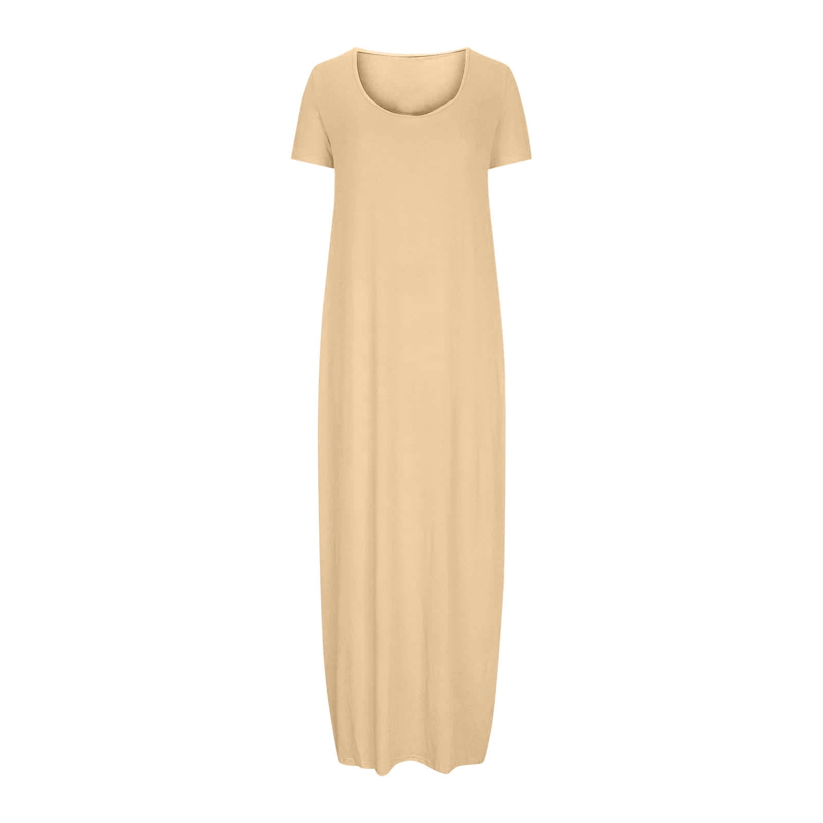 NXMZXB Plus Size Maxi Dresses for Curvy Women Loose Fit Casual Summer Short  Sleeve Crewneck Long T-Shirts Dress Elegant Flowy Beach Sundress with ... NXMZXB Plus Size Maxi Dresses for Curvy Women Loose Fit Casual Summer Short  Sleeve Crewneck Long T-Shirts Dress Elegant Flowy Beach Sundress with  Pockets A-Khaki XL - Walmart.com