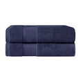 thumbnail image 2 of BNM Turkish Cotton Heavyweight Bath Towel Set, Crown Blue, 2 of 5