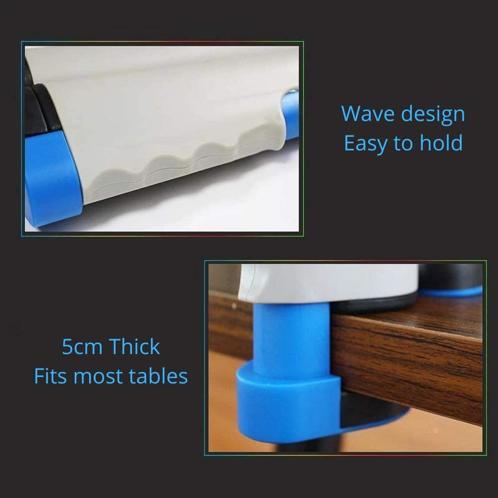LNKOO Retractable Table Tennis Net,Retractable Ping Pong Net,Table Tennis Nets,Adjustable Retractable Net,Ping Pong Replacement Net Ping Pong Nets,Length 170 (max) x 14.5cm(Gray & Blue)