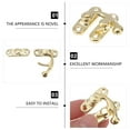 thumbnail image 6 of REACHISE 10pcs Antique Door Catch Curved Horn Hinge and Latches Clasp for Jewelry Box, 6 of 8
