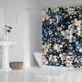 thumbnail image 2 of Pioneer Flower Floral Print Pattern Shower Curtain 72"x84" ,Bathroom Decorative Shower Curtains Set with 12 Hooks,Modern Waterproof Washable Shower Curtain, 2 of 6