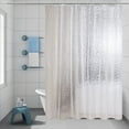 thumbnail image 4 of Mdesiwst Waterproof Shower Curtain with 3D Translucent Hexagon Pattern Anti-Mould Easy to Clean Thickened Shower Curtain, 4 of 7