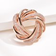 thumbnail image 6 of Litie Women Shining Rhinestones Inlaid Scarf Ring Clip,Round Ring Wrap Holder Clothes Corner Knotted Button Brooch for Clothing Neckerchief Accessories, 6 of 7