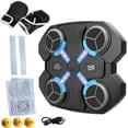 thumbnail image 2 of Smart With Gloves Wall Mounted Compatible Electronic LED Connectable To Phone Music Boxing Training Boxing Workout Device For Home Gym Yoga Props for Kids Yoga Kits Yoga Props for Wrists Yoga Party, 2 of 3