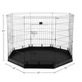 thumbnail image 2 of PETMAKER Indoor/Outdoor Dog Playpen with Eight 24x42in Extra-Tall Panels, Gate, and Fabric Bottom, 2 of 11