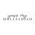 thumbnail image 3 of Lux + Me Designs 14x7 Black Modern Framed Museum Art Print Titled - Youre My Hallelujah, 3 of 5