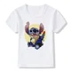 thumbnail image 3 of Camiseta de algodón con estampado de puntadas de verano para niños, nueva camiseta Kawaii de Disney para niños y niñas, ropa informal, camisetas de dibujos animados Harajuku para niños, camisetas para, 3 of 5