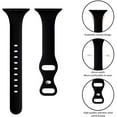 thumbnail image 4 of KOMI 6 Pack Bands Compatible with Apple Watch 38mm 40mm 41mm 42mm 44mm 45mm 49mm, Slim Thin Narrow Replacement Soft Silicone Sport Strap for iWatch Series Ultra/Ultra 2 9/8/7/6/5/4/3/2/1 SE Women Men, 4 of 7