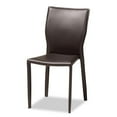 thumbnail image 6 of Bowery Hill Brown Faux Leather Upholstered 4-Piece Dining Chair Set, 6 of 7