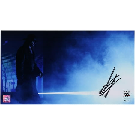 The Undertaker WWE Autographed 10" x 18" Entrance Photograph - Fanatics Authentic Certified