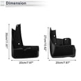 thumbnail image 3 of Unique Bargains 1set Front and Rear Mud Flaps Splash Guards Mud Guards for Subaru Outback 2021-2022 W/Mount Accessories, 3 of 6