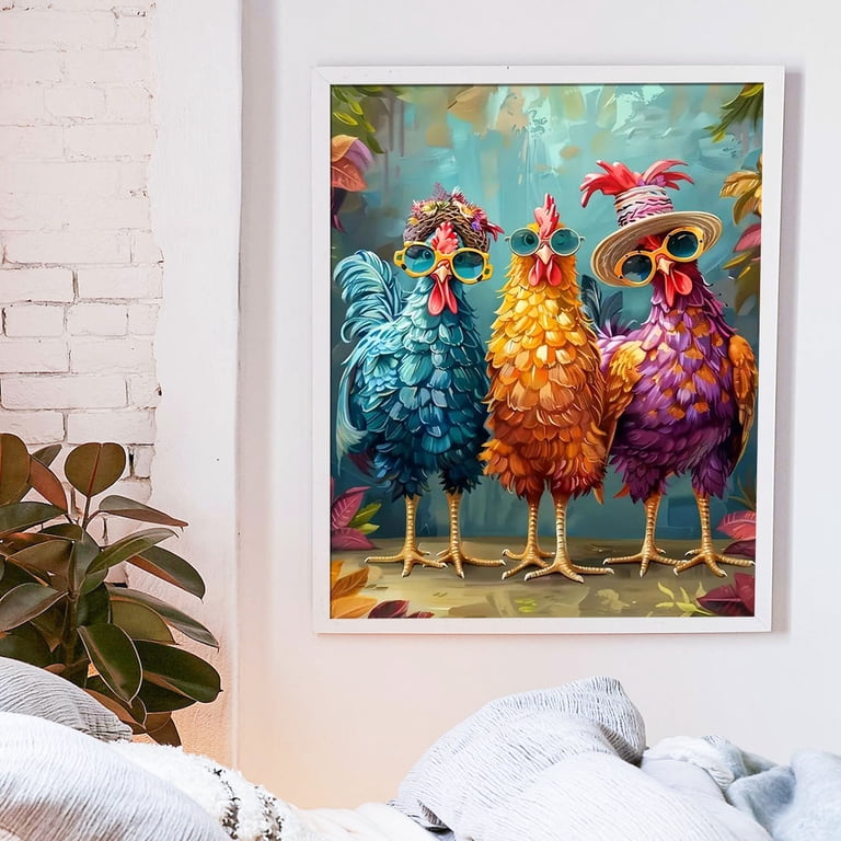 JYLMOOD Paint by Numbers Kit, Colorful Rooster 16x20in photo 7
