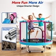 thumbnail image 5 of Funseek Mini Trampoline Set, All-in-One Entertainment Trampoline, Bearing 132lb, Blue and Red, 5 of 10