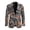 Camouflage Hunting Oak, variant on Men Gothic Sports Suit Jacket Skull Rose Print One Button Business Casual Blazer Wedding Coats for Halloween Party