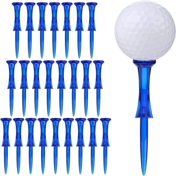 Tee de golf 3-1/4 pulgadas tee de golf plástico resistente fricción reducida tee de golf para principiantes y profesionales