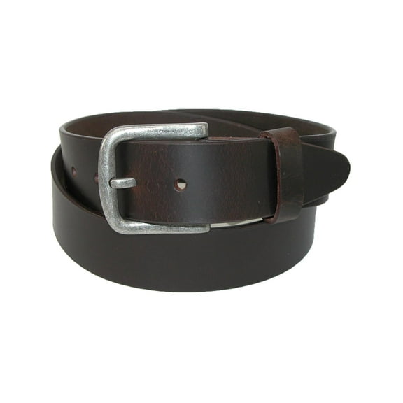 CTM Leather Removable Buckle Bridle Belt (Men)