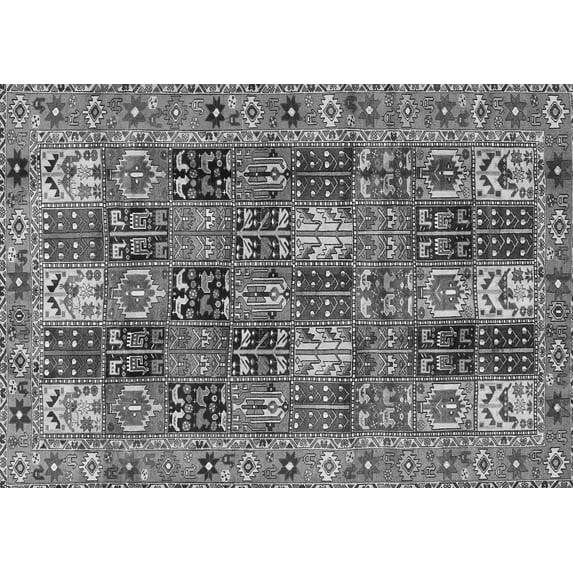 Ahgly Company Indoor Rectangle Persian Gray Traditional Area Rugs, 5' x 7'
