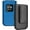 Blue, variant on Case with Clip for Nokia 2720 V Flip Phone, Nakedcellphone [Black] Snap-On Hard Shell Cover with [Rotating/Ratchet] Belt Hip Holster Holder for Verizon TA-1295