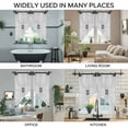 thumbnail image 3 of Farmhouse Wood Grain Swag Valances for Windows, Kitchen Window Curtains Over Sink, Vintage Country Barn Gate Grey Window Treatment Curtains for Living Room/Bedroom Curtains 2 Panel Sets 36"x45", 3 of 8