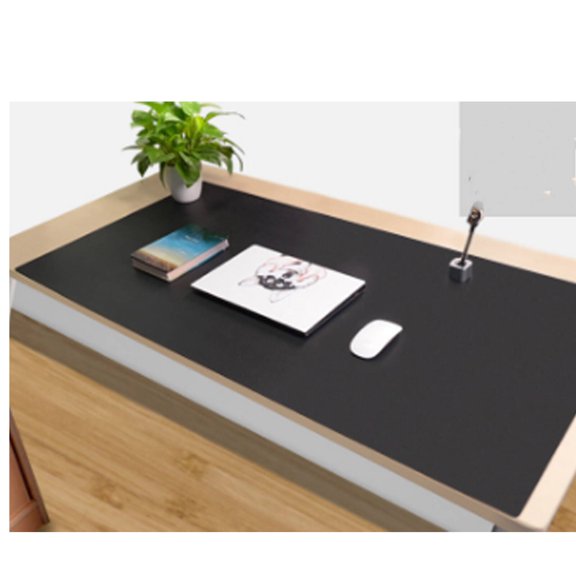 CCOCC Desk Mat,Elegant Simple Design Mouse Mat,Comfortable Padding Gaming Mouse Pad,Black