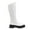 WHITE/PU, variant on BURUDANI Women's Knee-High Boots, Comfortable Chunky Platform Side Zip Lug Sole Boots For Women