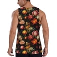 thumbnail image 3 of Gaeub Colorful Tulips Men's Athletic Tank Top, Workout Sleeveless Shirts, Running Tank Tops for Gym, Running, Training - 3X-Large, 3 of 9