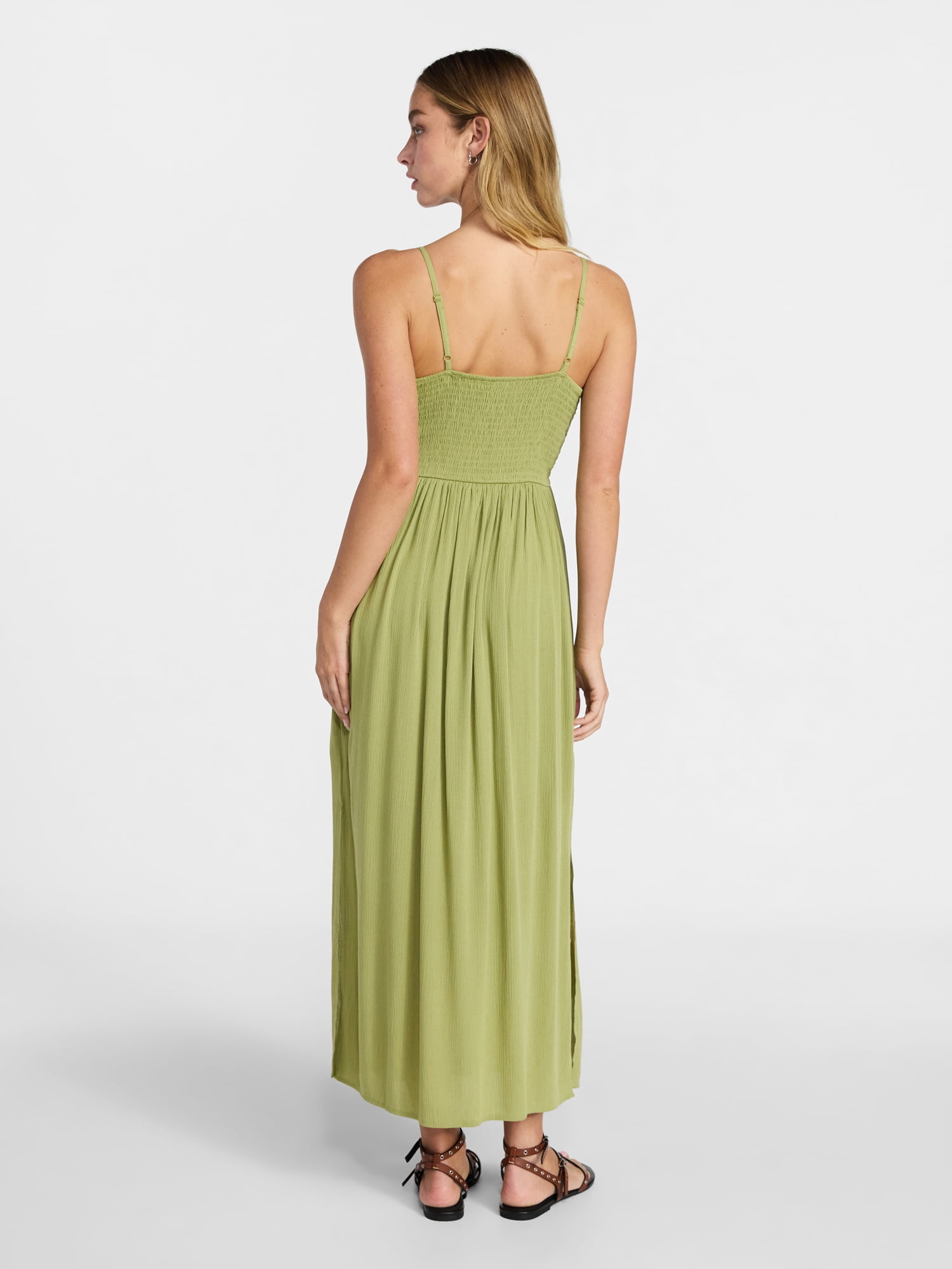 No Boundaries Mix Media Maxi Dress, Women's Sizes XXS-XXL
