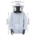 thumbnail image 5 of wnpxqnt Beekeeping Protective Jacket Veil Dress Suit With Pull Hat Smock Equipment N R4C3, 5 of 8