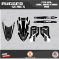thumbnail image 3 of Kalair GFX Graphics Kit for Ktm KTM Enduro 2-Stroke 125XC,250XC and 300XC (2023) Rugged Series, 3 of 5