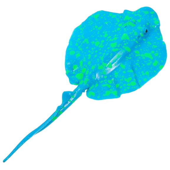 FOMIYES Lifelike Sky-Blue Silicone Fish Ornament Fomiyes for Aquarium Decor