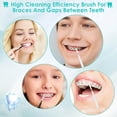 thumbnail image 2 of General 300PCS Interdental Brushes for Braces, Soft and Bendable Dental Brush for Orthodontic Braces, Braces Cleaner Brush Tooth Pick Teeth Flossers Brushes for Teeth (White and Black), 2 of 14
