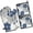 Pioneer Flower, variant on Blue Pioneer Flower Kitchen Oven Mitt and Pot Holder Sets 2 Pcs for Baking, Cooking and Grilling, Heat Resistant Up To 392 °F
