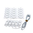 thumbnail image 1 of 20Pcs 3V Lamp Beads With Optical Lens Fliter For 32-65 Led Tv With 2M Wire Led Light Strip Parts Accessories, 1 of 6