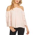 thumbnail image 1 of Blusa halter 1.STATE con hombros descubiertos para mujer Rosa Grande, 1 of 1