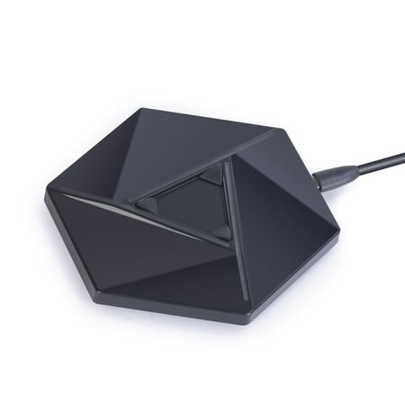 Wireless Charging Note Edge Nekteck Wireless Charger Charging Pad for iPhone 8/8 Plus/iPhone XGalaxy S8/S8 Plus/S7/S6 Edge+, Note 5, Nexus 4/5/6/7 (2013), Nokia Lumia 950 XL/920, LG Optimus Vu2 and All Qi Devices - Black ()