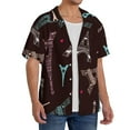 thumbnail image 2 of Kdxio Men'S Hawaiian Shirt For Men Short Sleeve Shirt Eiffel Tower Summer Casual Holiday Beach Button Down T-Shirts, 2 of 5
