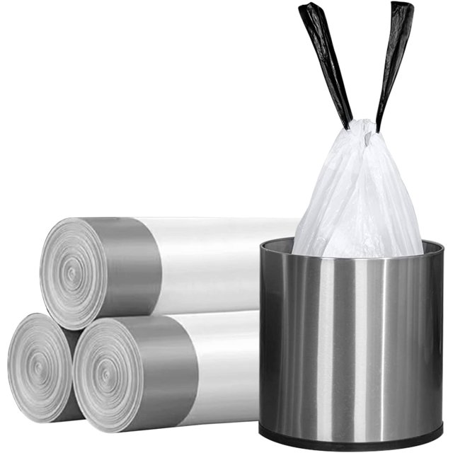 Bolsas de basura pequeñas, bolsa de 4 galones, bolsas de basura pequeñas con cordón de ajuste personalizado, cocina, dormitorio, escritorio, 45 habitaciones (actualización, fácil de separar) esquí esquí Gafas de esquí