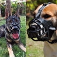 thumbnail image 4 of Roofei Chien Masques Chien Bouche Réglable Compression Anti-morsure Silicone Chien Chien Bouche Chien Masque Formation Chien Pet Fournitures Noir 1-5 #, 4 of 8