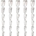 thumbnail image 3 of 270Pcs Pendant Bails 304 Stainless Steel Snap On Bails Pinch Bails Clasp Connectors for Jewelry Making, 3 of 3