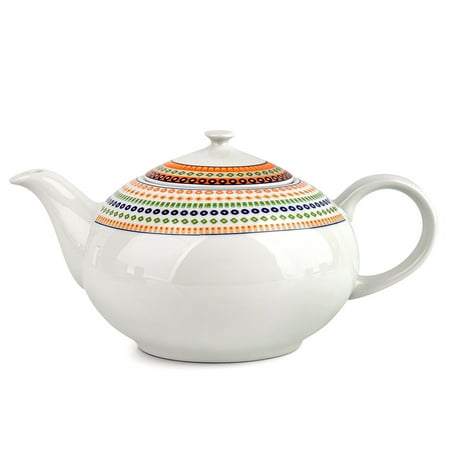 

Kitchen Teapot with Lid 40.58 fl oz (1200 ml) Antique Mosaic Porcelain Tea Pot Brewer for Tea Coffee Serving Pot for Loose Tea