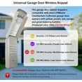 thumbnail image 2 of Garage Door Opener Keypad Compatible with Craftsman Garage Door Opener Universal Keypad Wireless Keyless Entry Outside Remote with 315/390 MHZ Learn Button Since 1993, 2 of 3