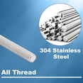 thumbnail image 4 of 6Pcs M5 7" Stainless Steel Fully Threaded Rods Threaded Rod & Studs Right Hand Thread Pitch for Anchor Bolts Clamps Hangers and U-Bolts, 4 of 6