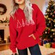thumbnail image 5 of Sudadera con capucha para niñas y niños, sudadera de manga larga con cuello redondo y estampado de moda, jersey con bolsillo, sudadera de poliéster para niñas, 5 of 8