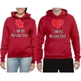thumbnail image 2 of Wild Bobby, I am Her Missing Piece I am His Missing Piece His and Hers Matching Couples Hoodies, Red, Mens 2XL-Womens L, 2 of 3